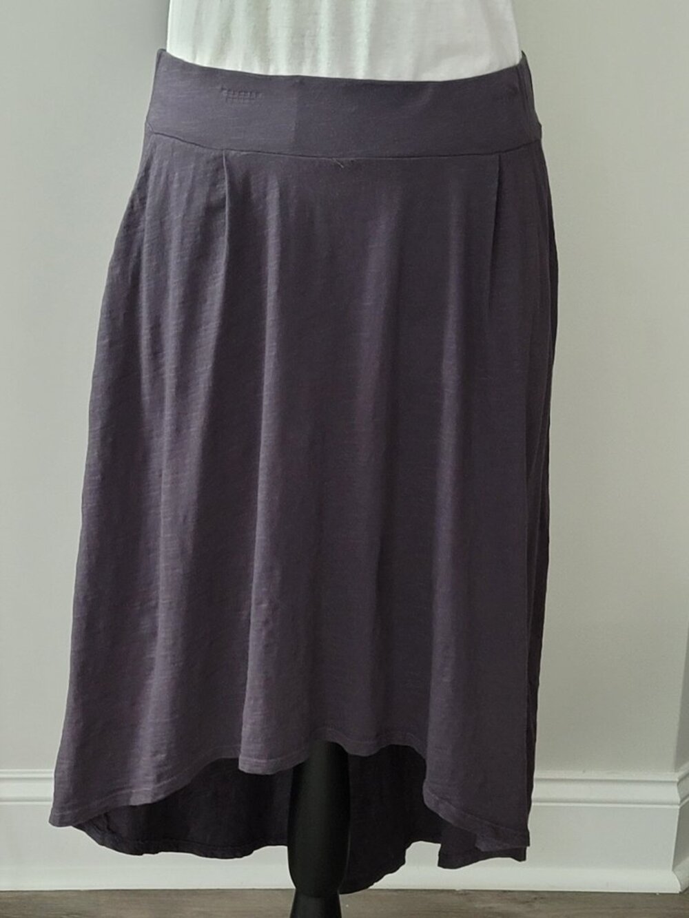 WOMENS MICHAEL STARS GREEN HIGH LOW ELASTIC WAISTBAND SKIRT One Size